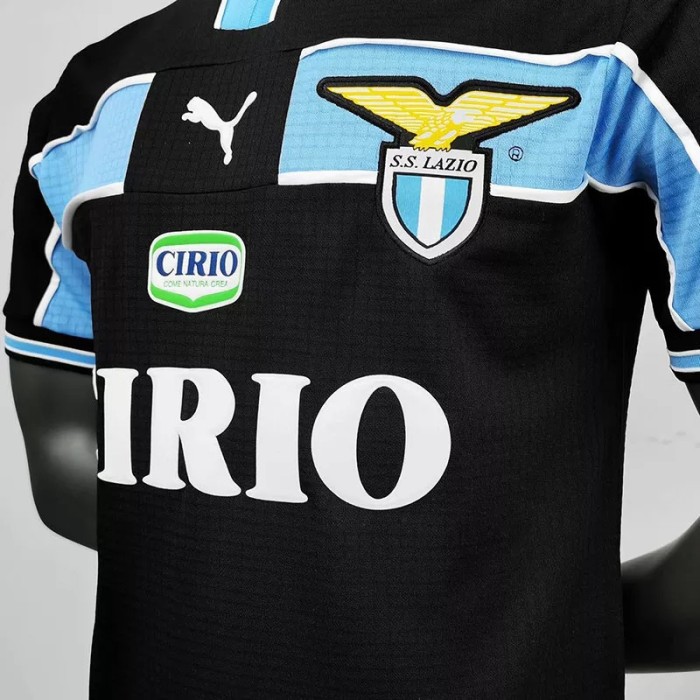 1998-2000 Lazio Away Black Retro Soccer Jersey