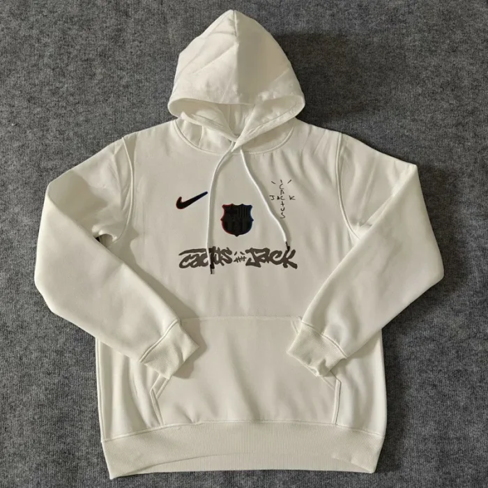 25-26 BAR White Hoody (加绒)黑标