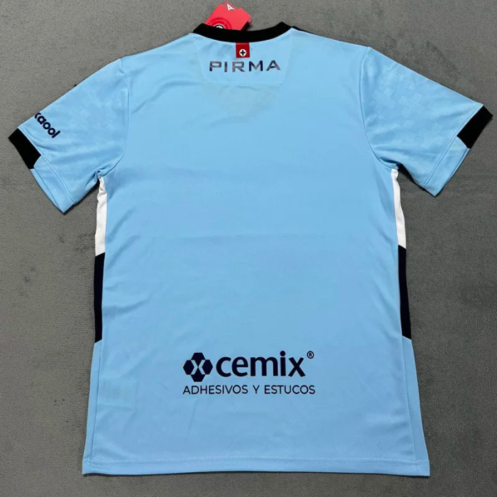 25-26 Cruz Azul Light Blue Goalkeeper Fans Soccer Jersey 1:1 Thai Quality