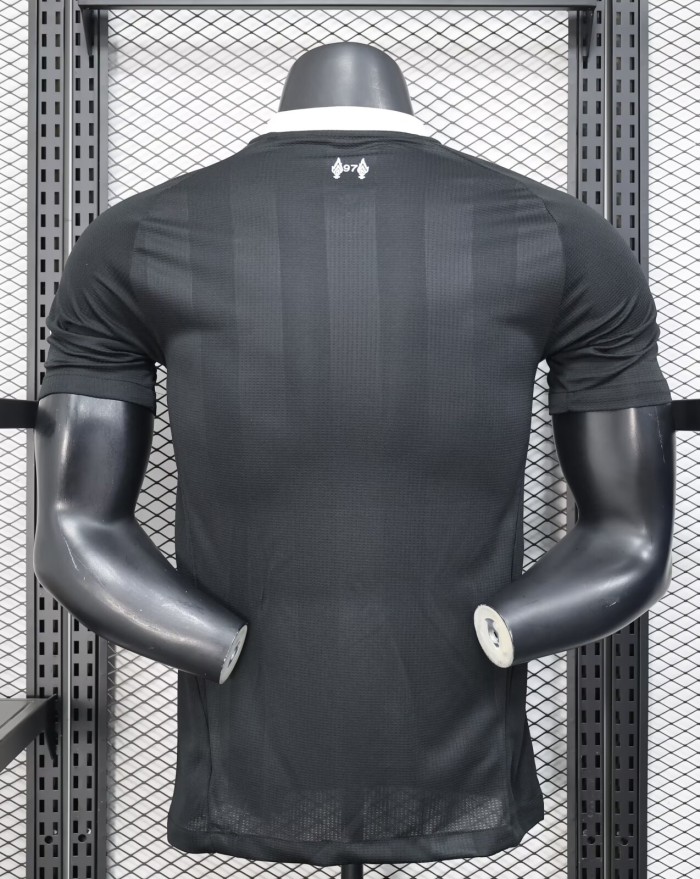 25-26 LIV Black Goalkeeper Player Version Soccer Jersey*尺码偏小