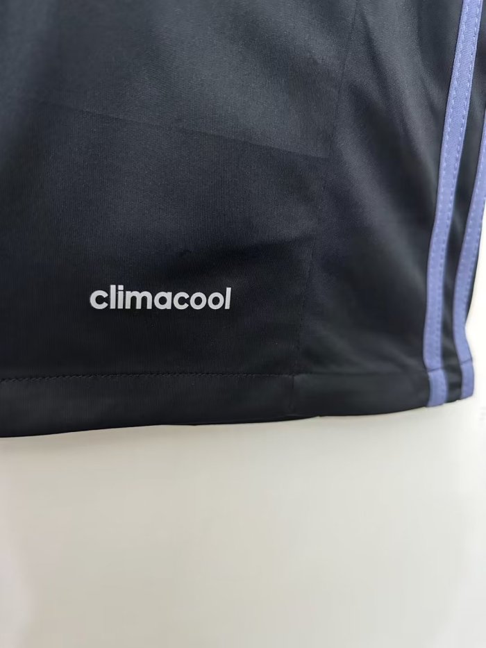 2016-2017 RMA Away Black Long sleeves Retro Soccer Jersey