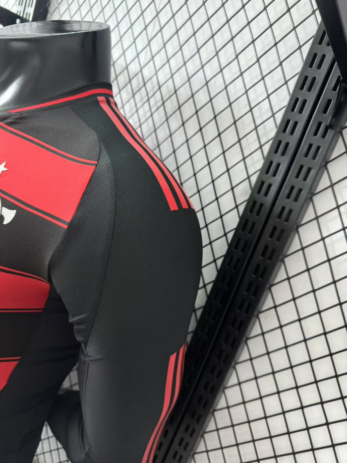 25-26 Flamengo Home Long Sleeve  Player Version Soccer Jersey 长袖