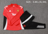 24-25 Man Utd High Quality Half Pull Tracksuit