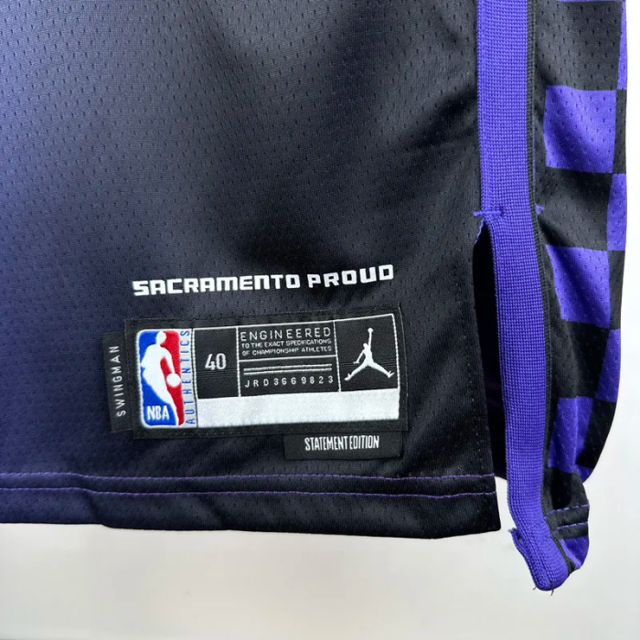 23-24 Kings LAVINE #8 Purple Top Quality Hot Pressing NBA Jersey (Trapeze Edition)飞人版
