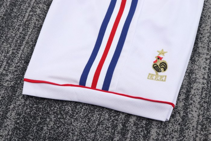 1998 France Home Long sleeves Retro Kids Soccer Jersey