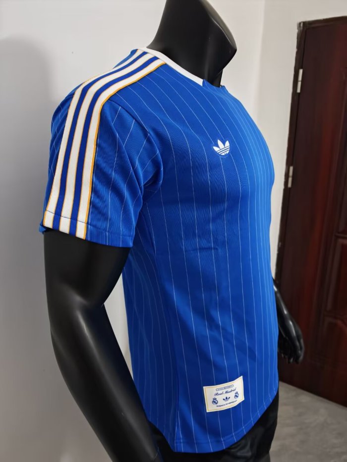 25-26 RMA Blue Special Edition Player Version Training Shirts 1:1 Thai Quality