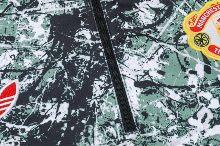 24-25 Man Utd High Quality Half Pull Tracksuit