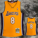2000 LAKERS BRYANT #8 Yellow Retro Top Quality Hot Pressing NBA Jersey