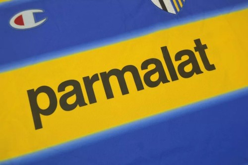 1999-2000 Parma Home Yellow Retro Soccer Jersey