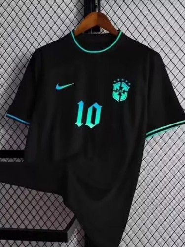22-23 Brazil Concept Edition Black Fans Training Soccer Jersey