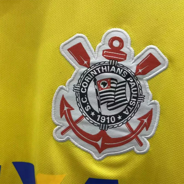 2014-2015 Corinthians Yellow GoalKeeper Retro Soccer Jersey