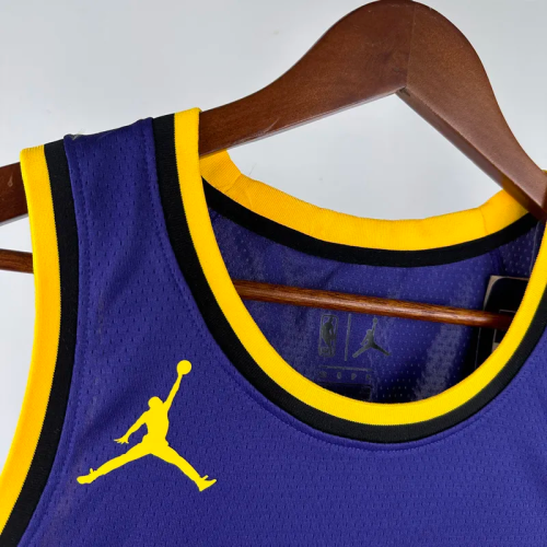 22-23 LAKERS JAMES JR. #9 Purple Top Quality Hot Pressing NBA Jersey (Trapeze Edition)