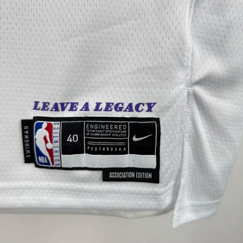 22-23 LAKERS TOSCANO #95 White Top Quality Hot Pressing NBA Jersey