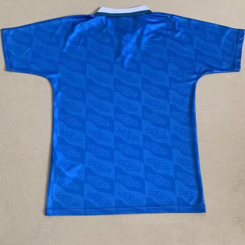 1992 Brazil Blue Retro Soccer Jersey