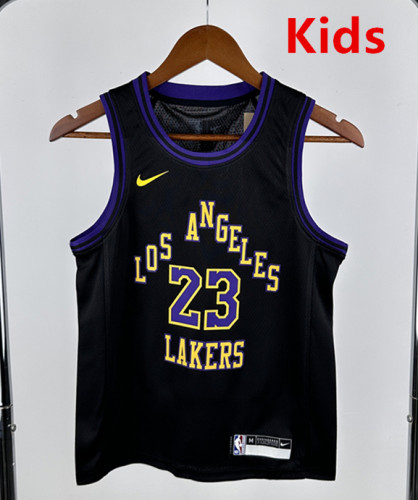 2024 LAKERS JAMES #23Top Quality Hot Pressing Kids NBA Jersey