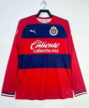 2019-2020 Chivas Away Long Sleeve Retro Soccer Jersey