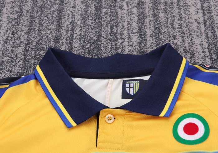 1999-2000 Parma Home Retro Kids Soccer Jersey
