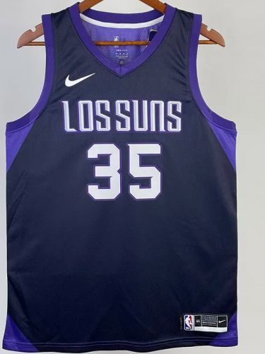 2017-18 SUNS DURANT #35 Royal Blue City Edition Top Quality Hot Pressing NBA Jersey