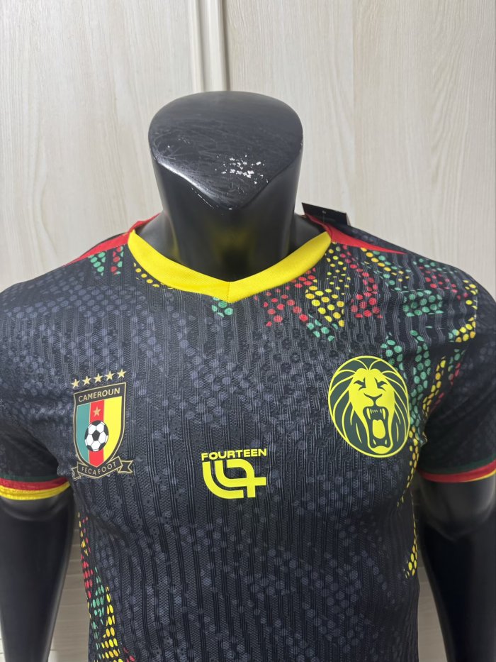 25-26 Cameroon Black Player Version Training shirts