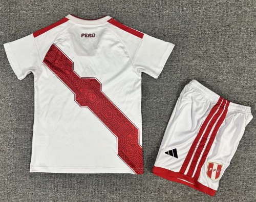 2026 Peru Home Kids Soccer Jersey