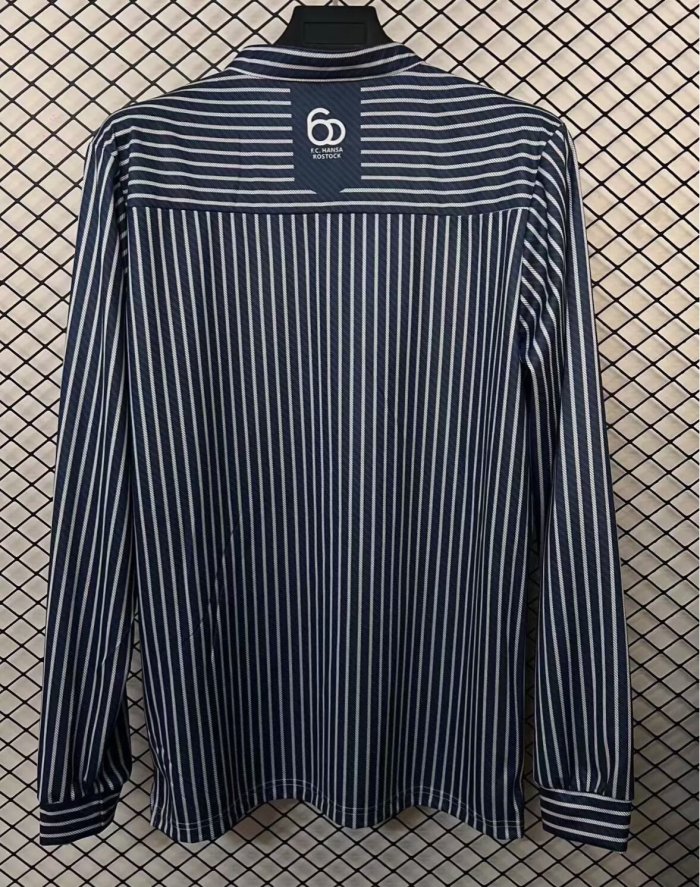 25-26 Hansa Rostock 60th Anniversary Edition Long Sleeve Fans Soccer Jersey