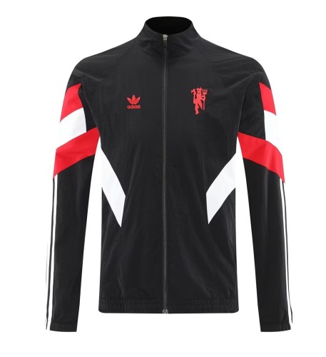 25-26 Man Utd Black Windbreaker