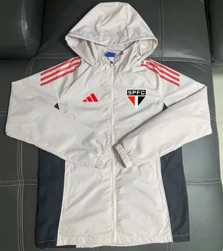 25-26 Sao Paulo Light gray Windbreaker