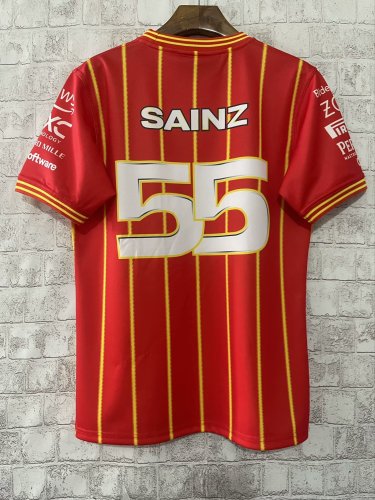 2024 F1 Ferrari New Pattern Short Sleeve Racing Suit