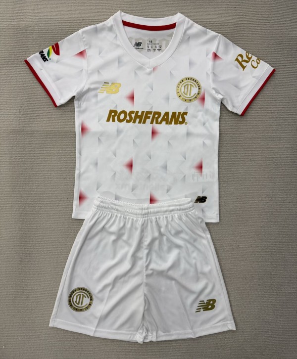 25-26 Toluca Away Kids Soccer Jersey