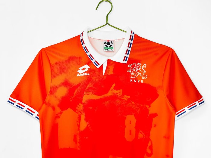 1996 Netherlands Home Retro Soccer Jersey
