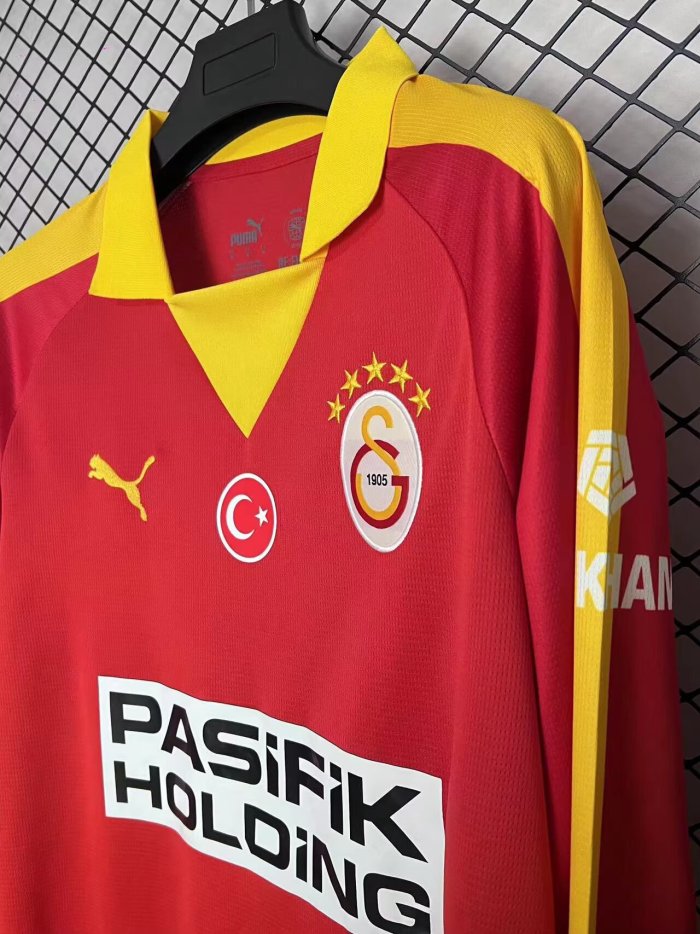 25-26 Galatasaray Red Long Sleeve Fans Soccer Jersey (长袖)