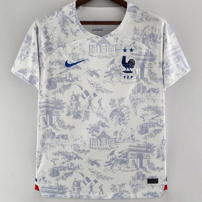 22-23 France Away Fans Version Soccer Jersey