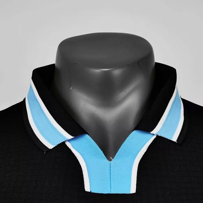 1998-2000 Lazio Away Black Retro Soccer Jersey