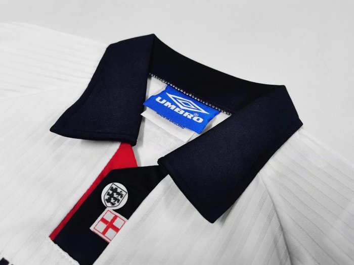 1998 England Home Retro Kids Soccer Jersey