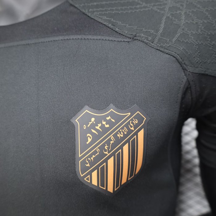 25-26 Ittihad Black Special Edition Player Version Training shirts (黄广告)