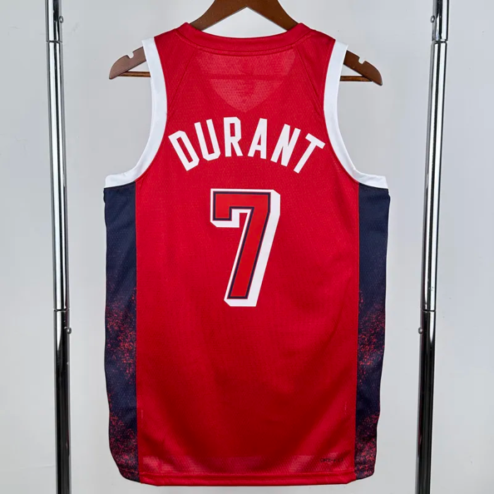 2024 Olympic Game USA DURANT # 7 Red Basketball Jersey