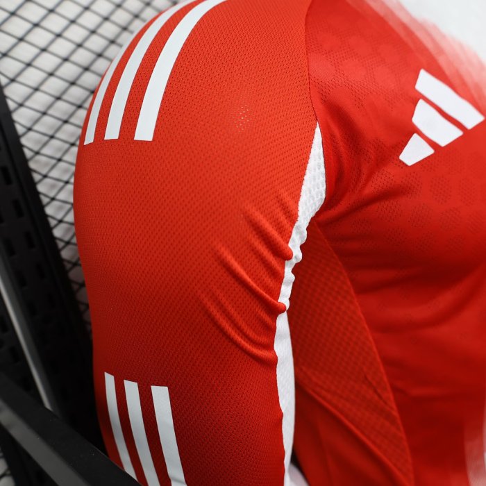 25-26 Bayern Home Long Sleeve Player Version Soccer Jersey (长袖球员)