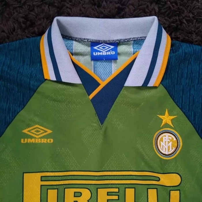 1994-1995 INT Away Green Retro Soccer Jersey