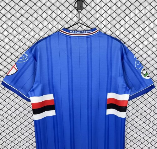 2000-2001 Sampdoria Home Retro Soccer Jersey