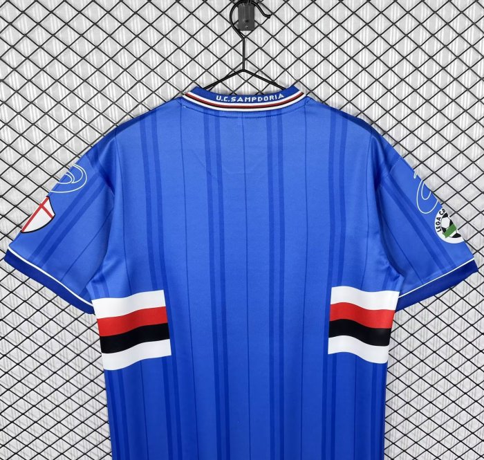 2000-2001 Sampdoria Home Retro Soccer Jersey