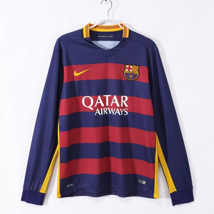 2015-2016 BAR Home Long sleeves Retro Soccer Jersey