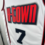24-25 ROCKETS DURANT #7 White City Edition Top Quality Hot Pressing NBA Jersey