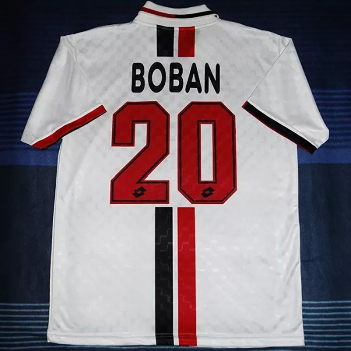 1995-1997 ACM Away White Retro Soccer Jersey