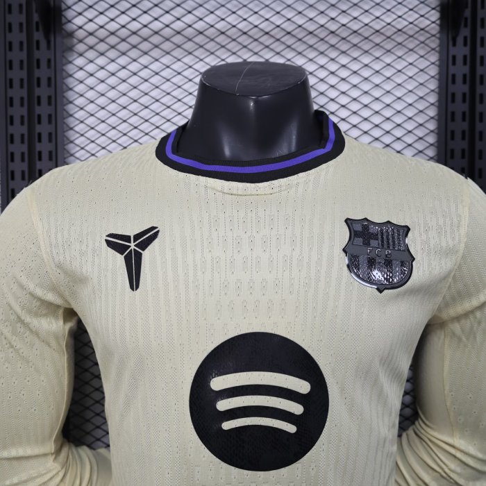 25-26 BAR Away Long Sleeve Player Version Soccer Jersey (长袖球员)
