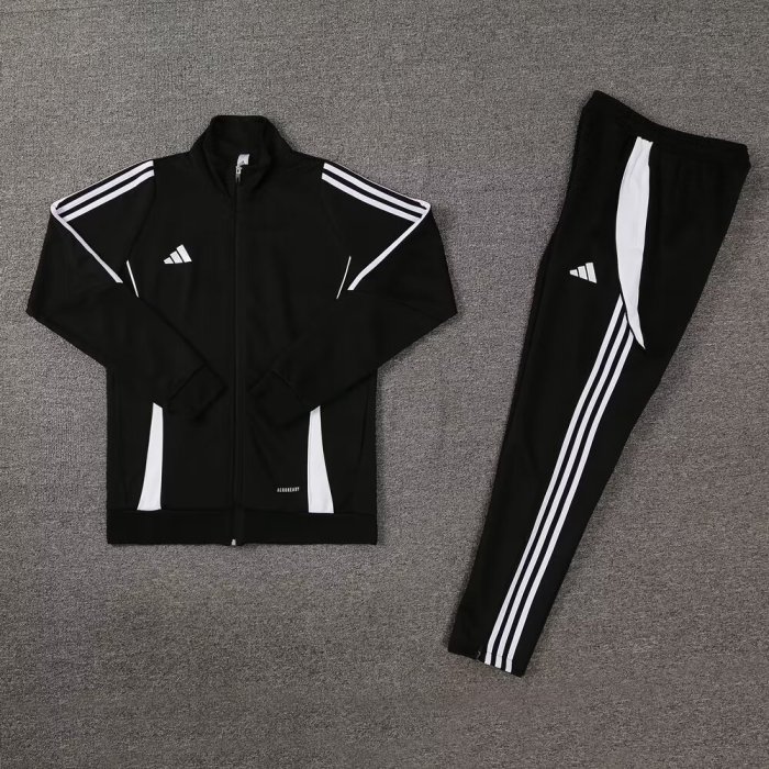 2024 AD Black Jacket Tracksuit
