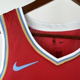 24-25 Grizzlies ROSE #23 Red City Edition Top Quality Hot Pressing NBA Jersey