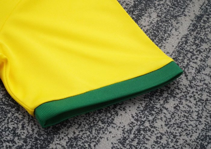 1970 Brazil Home Retro Kids Soccer Jersey