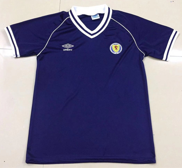 1982 Scotland Home Retro Soccer Jersey