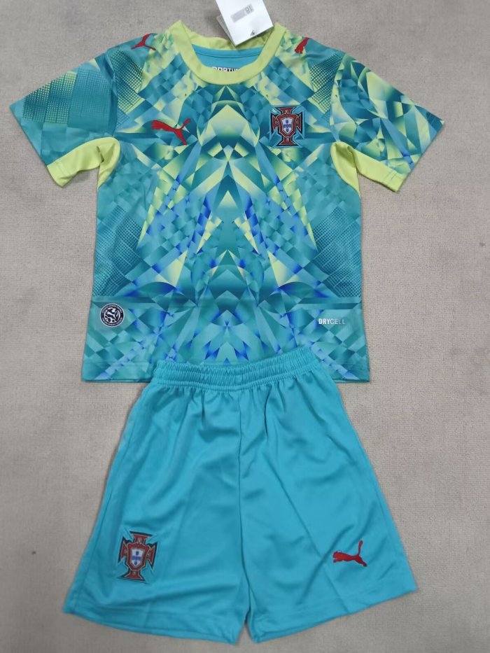 2026 Portugal GoalKeeper Kids Soccer Jersey
