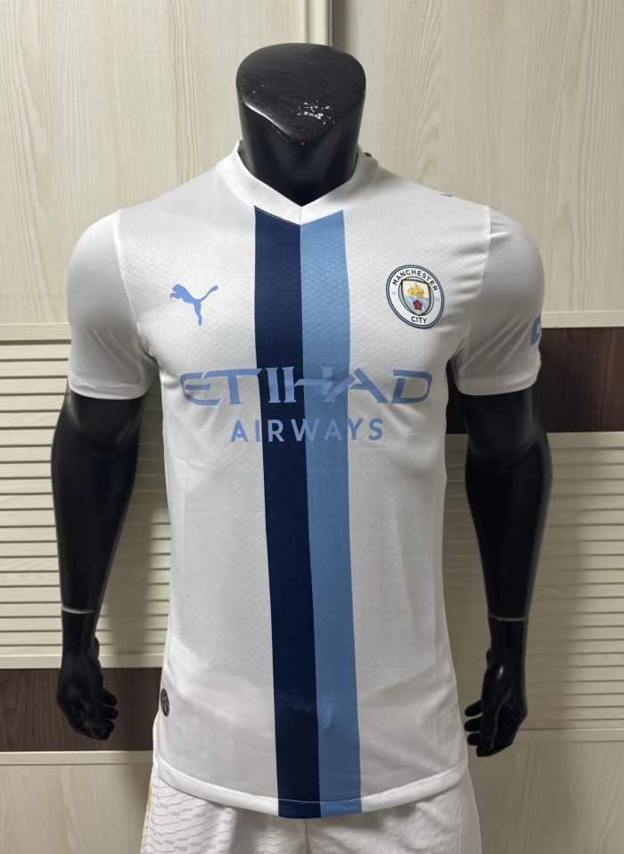2026 Man City White Special Edition Player Version Soccer Jersey
